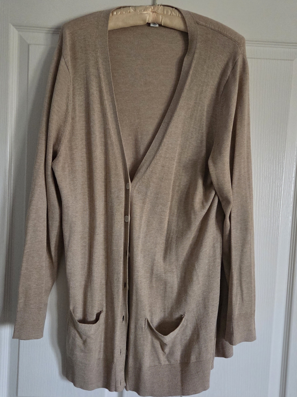 Women’s Lightweight Long Cardigan Sweater - Beige